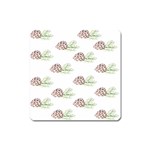 Pinecone Pattern Square Magnet Front