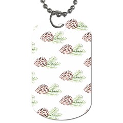 Pinecone Pattern Dog Tag (two Sides) by Mariart