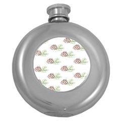 Pinecone Pattern Round Hip Flask (5 Oz) by Mariart