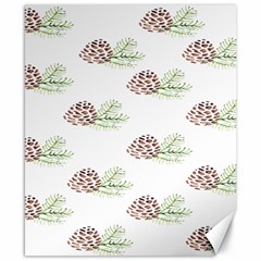 Pinecone Pattern Canvas 8  X 10  by Mariart