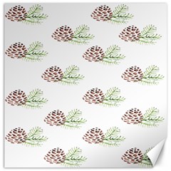 Pinecone Pattern Canvas 12  X 12   by Mariart