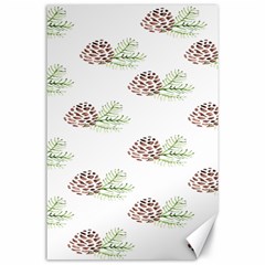 Pinecone Pattern Canvas 24  X 36  by Mariart