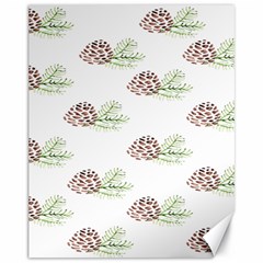 Pinecone Pattern Canvas 11  X 14  