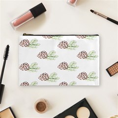 Pinecone Pattern Cosmetic Bag (medium)  by Mariart