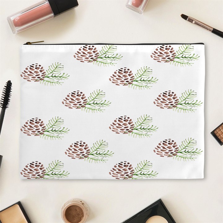 Pinecone Pattern Cosmetic Bag (XL)