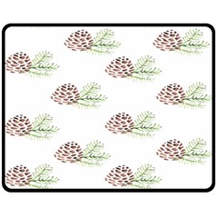 Pinecone Pattern Fleece Blanket (medium) 