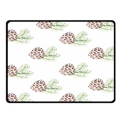 Pinecone Pattern Fleece Blanket (small) by Mariart