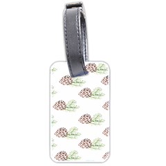 Pinecone Pattern Luggage Tags (two Sides)