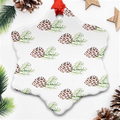 Pinecone Pattern Ornament (snowflake) by Mariart