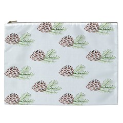 Pinecone Pattern Cosmetic Bag (xxl)  by Mariart