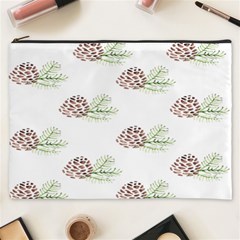 Pinecone Pattern Cosmetic Bag (xxxl)  by Mariart