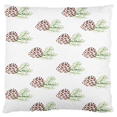 Pinecone Pattern Large Flano Cushion Case (two Sides)