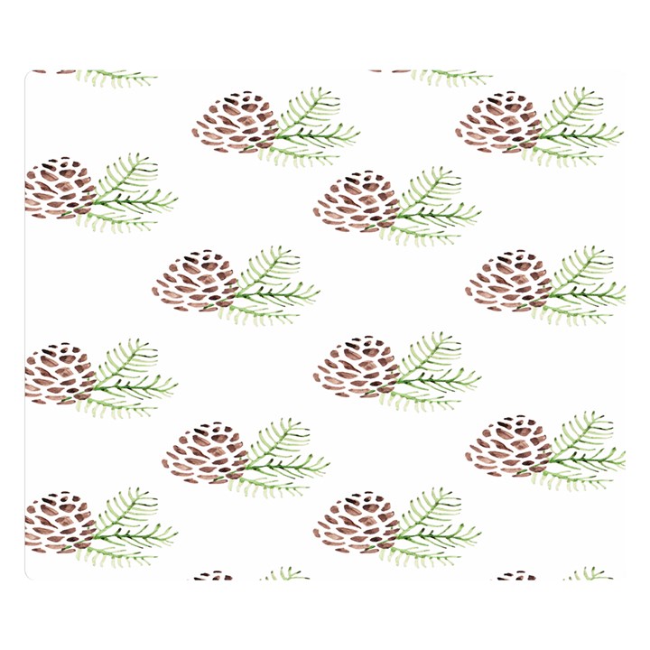 Pinecone Pattern Double Sided Flano Blanket (Small) 