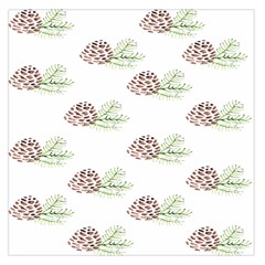 Pinecone Pattern Large Satin Scarf (square) by Mariart