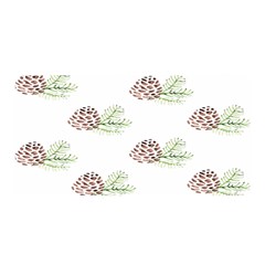 Pinecone Pattern Satin Wrap by Mariart