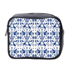 Rabbits Deer Birds Fish Flowers Floral Star Blue White Sexy Animals Mini Toiletries Bag 2-side by Mariart