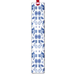 Rabbits Deer Birds Fish Flowers Floral Star Blue White Sexy Animals Large Book Marks by Mariart