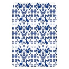 Rabbits Deer Birds Fish Flowers Floral Star Blue White Sexy Animals Flap Covers (s)  by Mariart