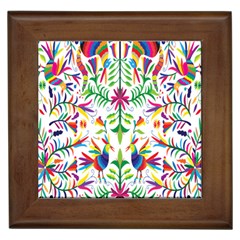 Peacock Rainbow Animals Bird Beauty Sexy Framed Tiles by Mariart