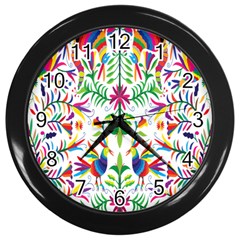 Peacock Rainbow Animals Bird Beauty Sexy Wall Clocks (black)