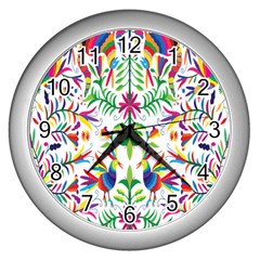 Peacock Rainbow Animals Bird Beauty Sexy Wall Clocks (silver)  by Mariart