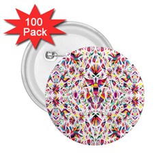 Peacock Rainbow Animals Bird Beauty Sexy Flower Floral Sunflower Star 2 25  Buttons (100 Pack) 