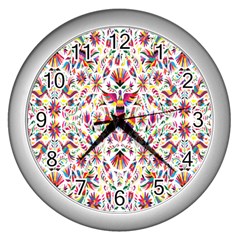 Peacock Rainbow Animals Bird Beauty Sexy Flower Floral Sunflower Star Wall Clocks (silver) 