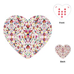 Peacock Rainbow Animals Bird Beauty Sexy Flower Floral Sunflower Star Playing Cards (heart) 