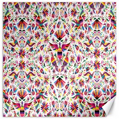 Peacock Rainbow Animals Bird Beauty Sexy Flower Floral Sunflower Star Canvas 16  X 16   by Mariart