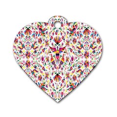 Peacock Rainbow Animals Bird Beauty Sexy Flower Floral Sunflower Star Dog Tag Heart (one Side)