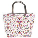 Peacock Rainbow Animals Bird Beauty Sexy Flower Floral Sunflower Star Bucket Bags Back