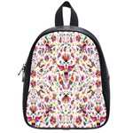 Peacock Rainbow Animals Bird Beauty Sexy Flower Floral Sunflower Star School Bag (Small) Front