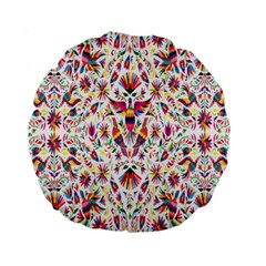 Peacock Rainbow Animals Bird Beauty Sexy Flower Floral Sunflower Star Standard 15  Premium Round Cushions by Mariart