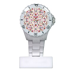 Peacock Rainbow Animals Bird Beauty Sexy Flower Floral Sunflower Star Plastic Nurses Watch