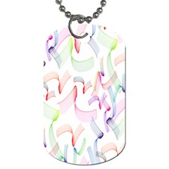 Rainbow Green Purple Pink Red Blue Pattern Zommed Dog Tag (two Sides) by Mariart