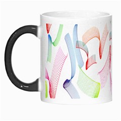 Rainbow Green Purple Pink Red Blue Pattern Zommed Morph Mugs