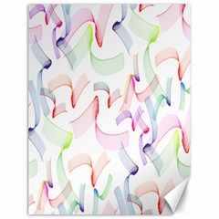 Rainbow Green Purple Pink Red Blue Pattern Zommed Canvas 12  X 16   by Mariart