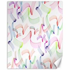 Rainbow Green Purple Pink Red Blue Pattern Zommed Canvas 16  X 20   by Mariart