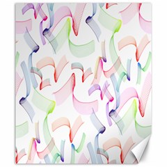 Rainbow Green Purple Pink Red Blue Pattern Zommed Canvas 20  X 24   by Mariart