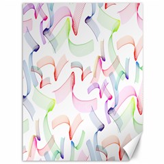 Rainbow Green Purple Pink Red Blue Pattern Zommed Canvas 36  X 48   by Mariart