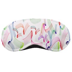 Rainbow Green Purple Pink Red Blue Pattern Zommed Sleeping Masks