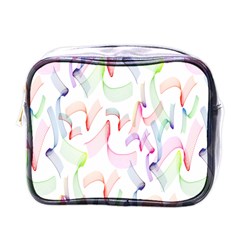 Rainbow Green Purple Pink Red Blue Pattern Zommed Mini Toiletries Bags by Mariart