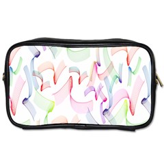 Rainbow Green Purple Pink Red Blue Pattern Zommed Toiletries Bags by Mariart