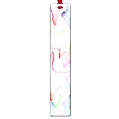 Rainbow Green Purple Pink Red Blue Pattern Zommed Large Book Marks