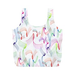 Rainbow Green Purple Pink Red Blue Pattern Zommed Full Print Recycle Bags (m)  by Mariart