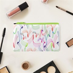 Rainbow Green Purple Pink Red Blue Pattern Zommed Cosmetic Bag (xs)