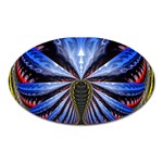 Illustration Robot Wave Oval Magnet Front