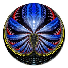 Illustration Robot Wave Magnet 5  (round) by Mariart