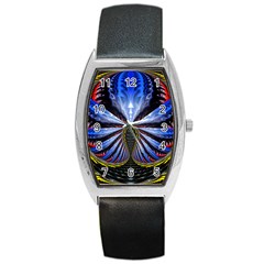 Illustration Robot Wave Barrel Style Metal Watch by Mariart