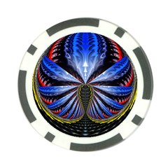 Illustration Robot Wave Poker Chip Card Guard (10 Pack) by Mariart